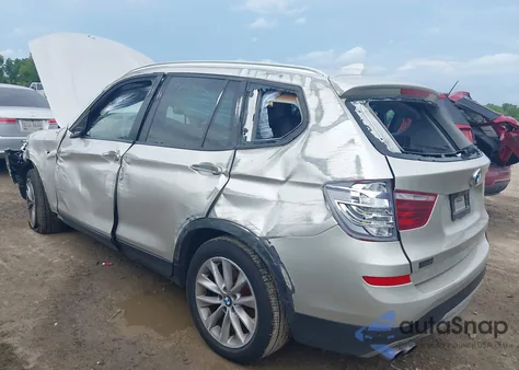 2017 BMW X3 xDrive28I z USA, uszkodzony, nr VIN 5UXWX9C35H0W73859